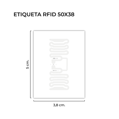 Rollo de Etiquetas RFID 50mmx38mm (1.000 unds x rollo)