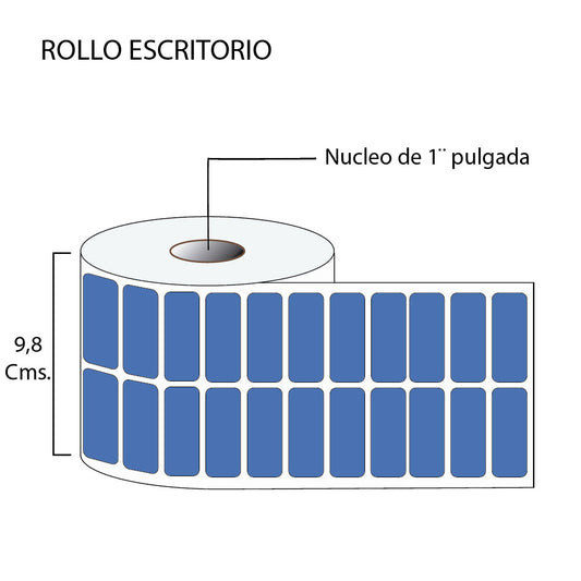 Rollo de Etiquetas en Color 46mmx18mm (5.000 unds x rollo)