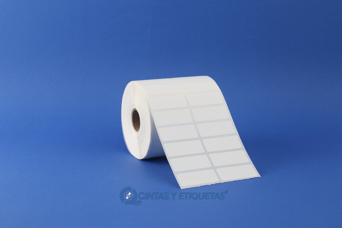 Tags En Rollo Rollo de Etiquetas 46mmx18mm (5.000 unds x rollo) – Cintas y Etiquetas SAS