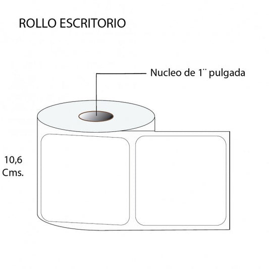 Rollo de Etiquetas 100mmx100mm (500 unds x rollo)