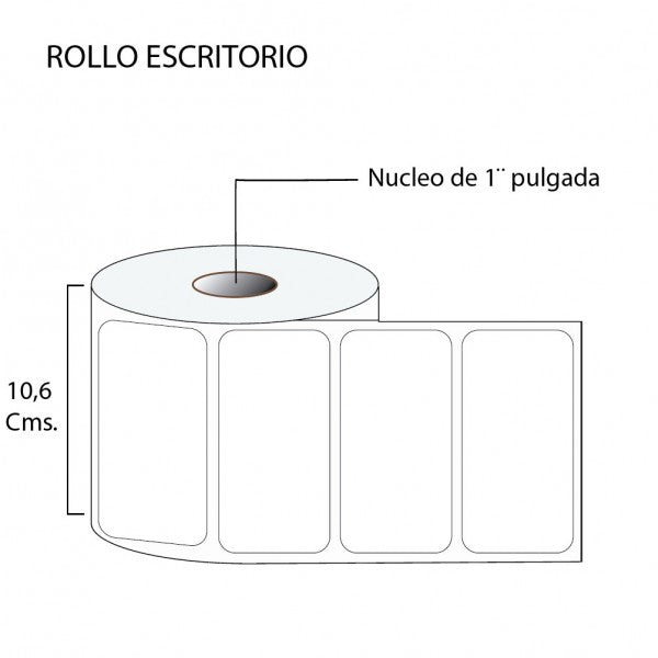 Rollo de Etiquetas 100mmx60mm (1.000 unds x rollo)