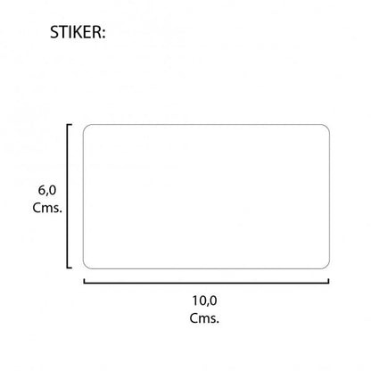 Rollo de Etiquetas 100mmx60mm (1.000 unds x rollo)