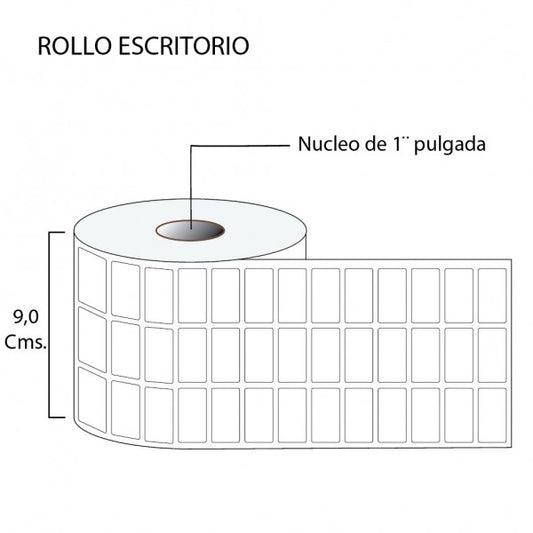 Rollo de Etiquetas 26mmx15mm (10.000 unds x rollo)