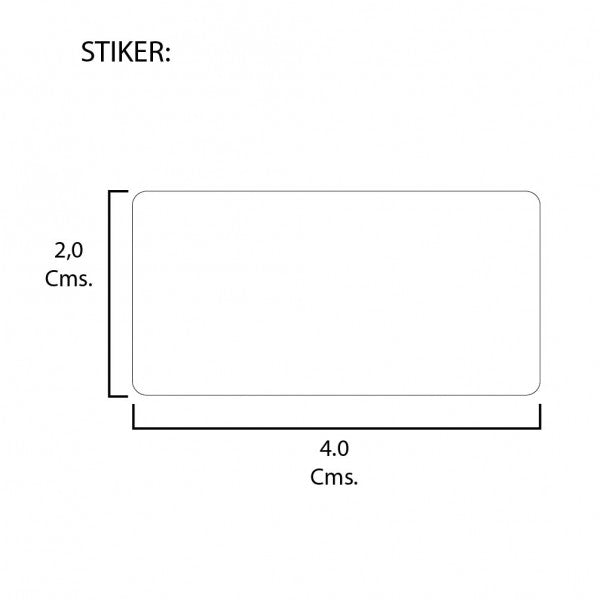 Rollo de Etiquetas 40mmx20mm (5.000 unds x rollo)