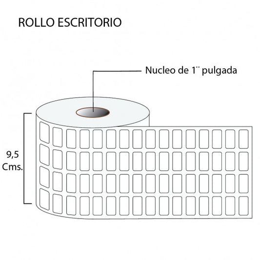 Rollo de Etiquetas 20mmx10mm (20.000 unds x rollo)