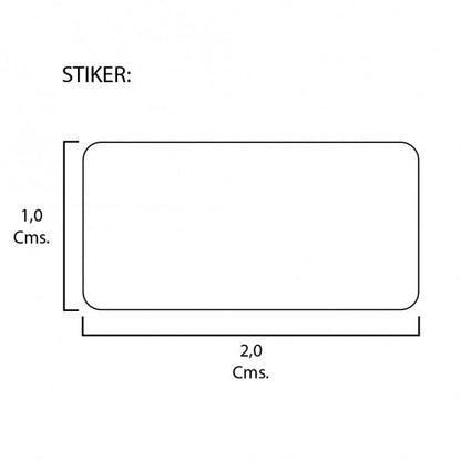 Rollo de Etiquetas 20mmx10mm (20.000 unds x rollo)