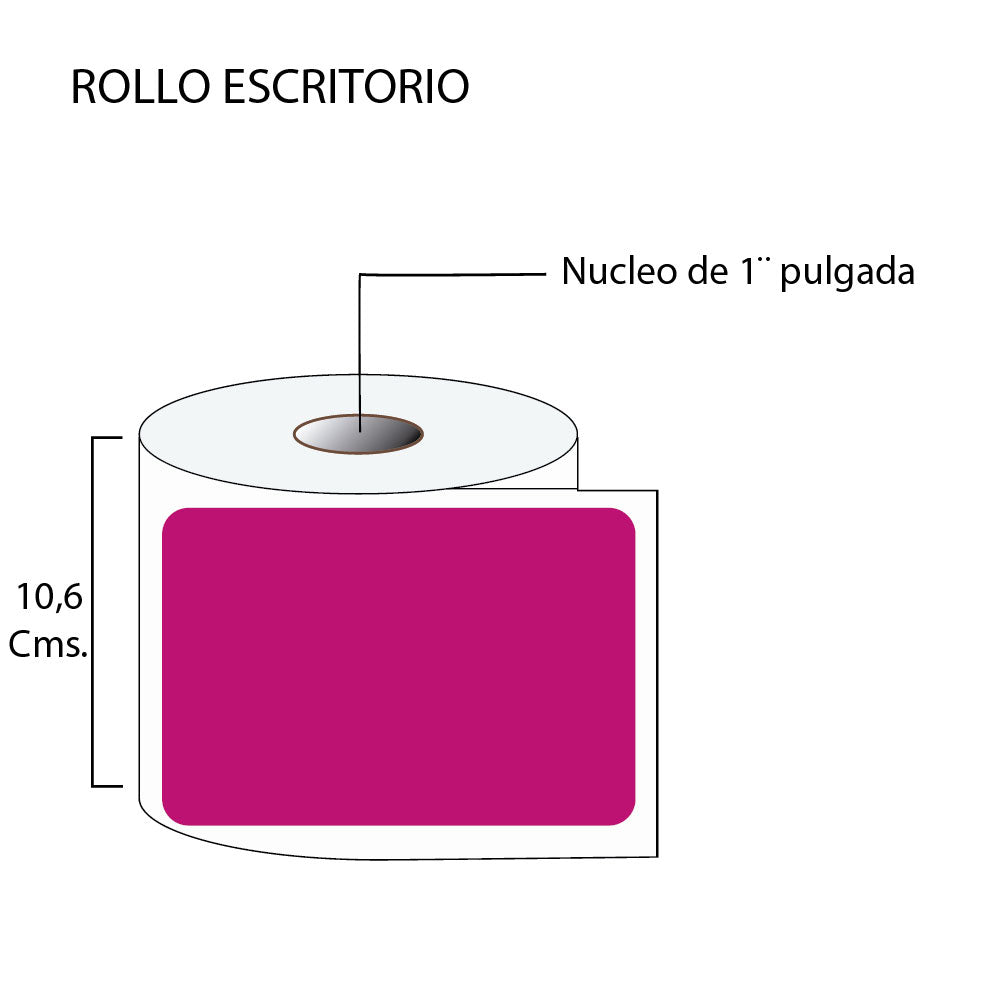 Rollo de etiquetas autodhesivas 100mmx150mm (500 unds x rollo)