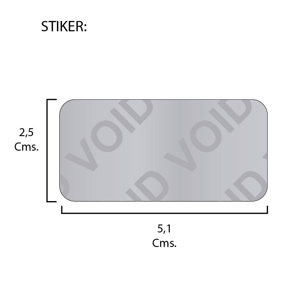 Rollo de Etiquetas VOID 51mmx25mm (4.000 unds x rollo)