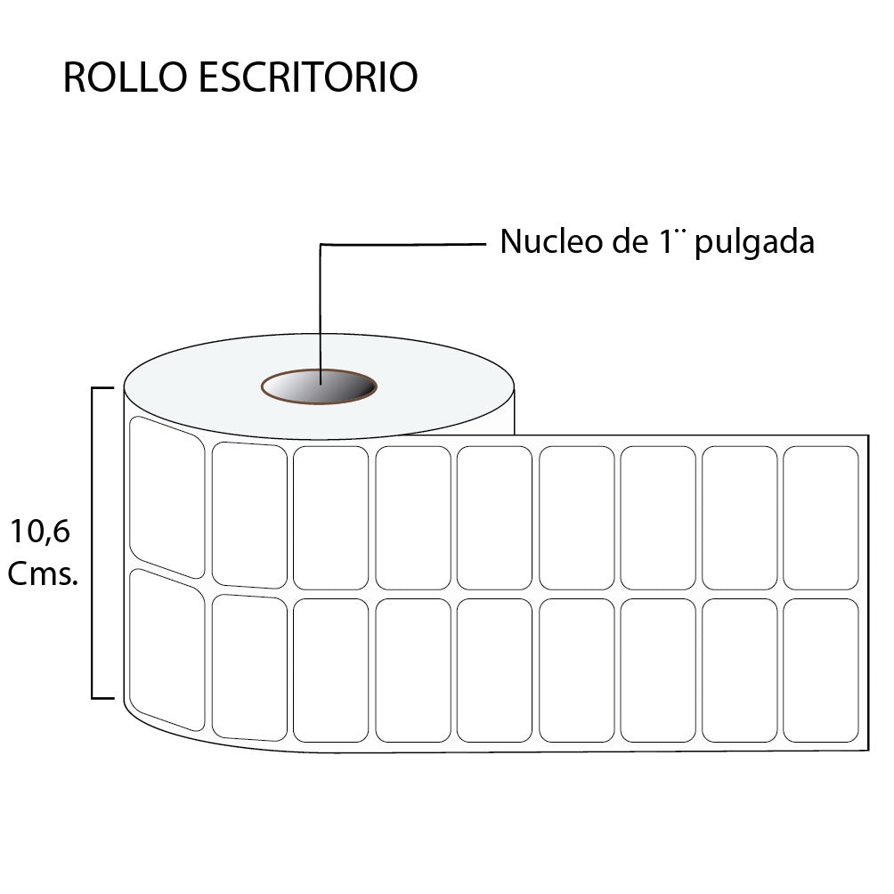 Rollo de Etiquetas 50mmx30mm (4.000 unds x rollo)