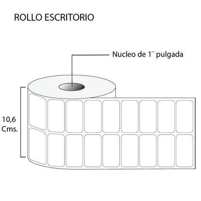 Rollo de Etiquetas 50mmx30mm (4.000 unds x rollo)