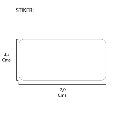 Rollo de Etiquetas 70mmx33mm (2.000 unds x rollo)