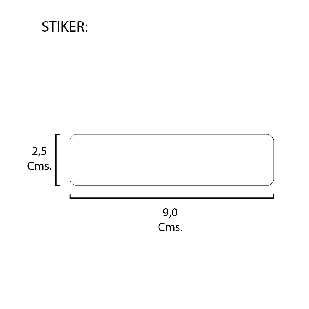 Rollo de Etiquetas 90mmx20mm (2.500 unds x rollo)