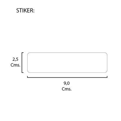 Rollo de Etiquetas 90mmx20mm (2.500 unds x rollo)